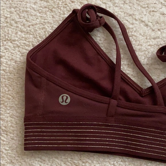 Deep red lululemon sports bra - Picture 3 of 3